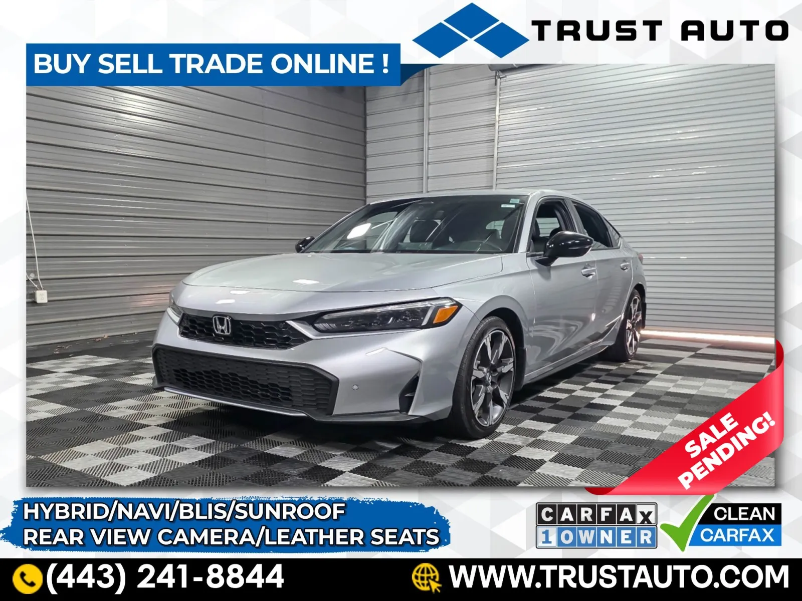 2025 Honda Civic Sport Touring Hybrid Hatchback for sale in Sykesville, MD