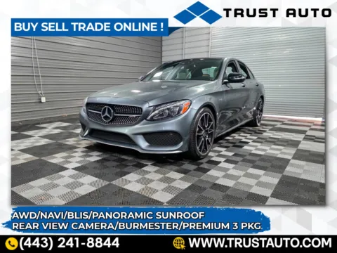 Gray 2017 Mercedes-Benz C-Class AMG C 43 4MATIC AWD Sedan w/Premium 3 Pkg for sale in Sykesville, MD