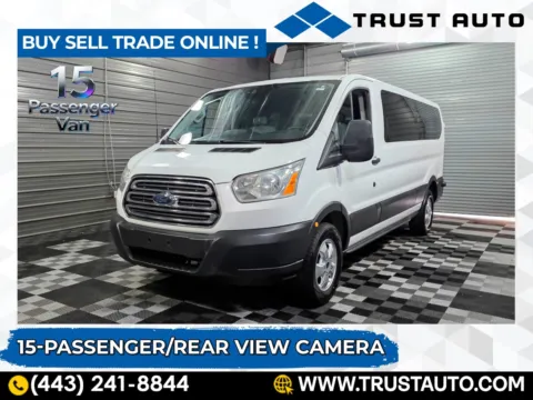 White 2017 Ford Transit 15-Passenger XLT 148''WB Low Roof Minivan/Van for sale in Sykesville, MD