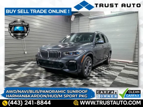 Gray 2019 BMW X5 xDrive50i AWD Luxury SUV w/M Sport/Premium Pkgs for sale in Sykesville, MD