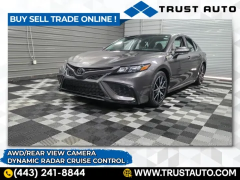 Gray 2022 Toyota Camry SE AWD Luxury Sedan for sale in Sykesville, MD