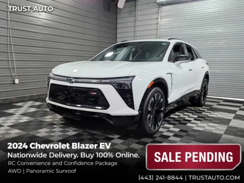 White 2024 Chevrolet Blazer EV RS AWD Electric SUV w/Confidence and Driver Confidence Pkg for sale in Sykesville, MD