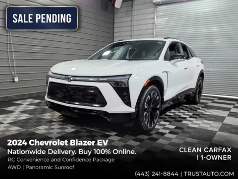 White 2024 Chevrolet Blazer EV RS AWD Electric SUV w/Confidence and Driver Confidence Pkg for sale in Sykesville, MD