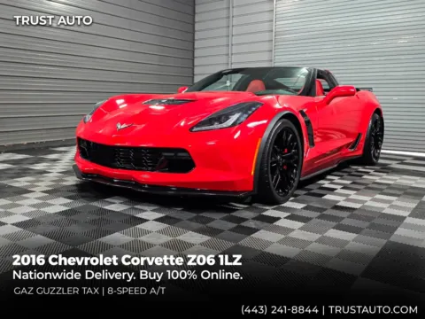 Red 2016 Chevrolet Corvette Z06 1LZ Luxury Coupe w/8-Speed Automatic for sale in Sykesville, MD