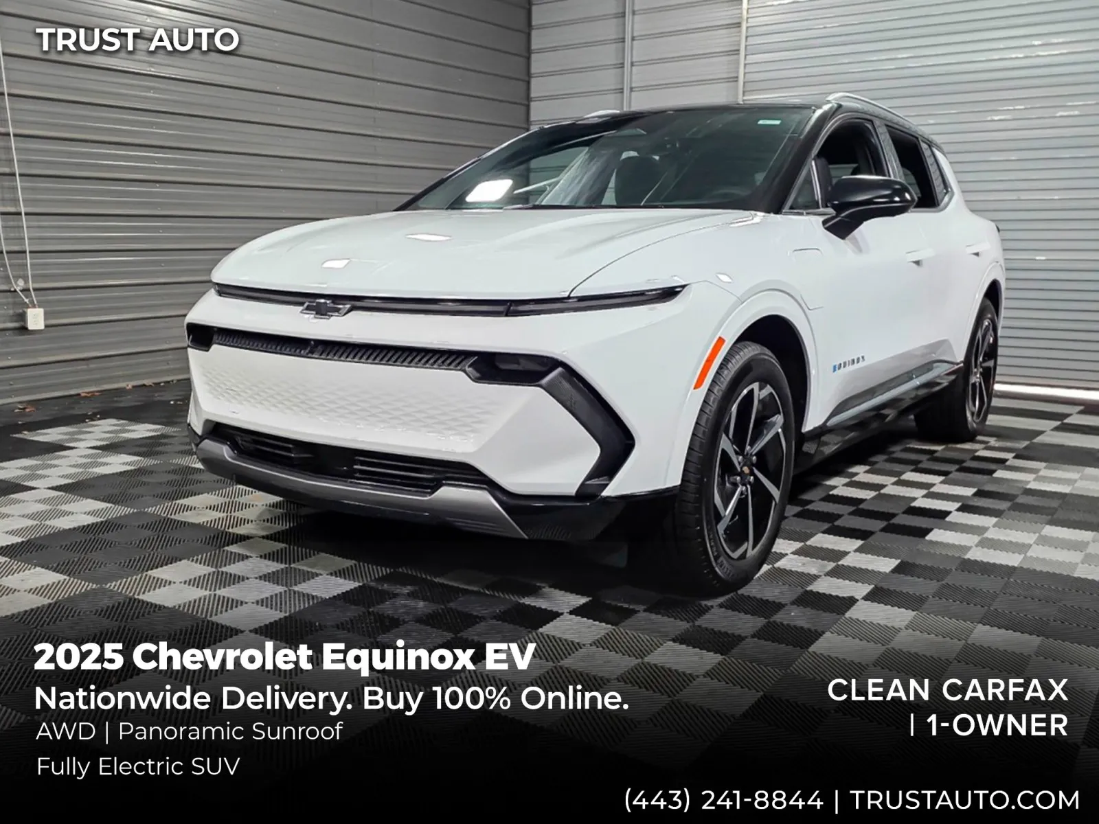 White 2025 Chevrolet Equinox EV LT2 Electric SUV w/PDE for sale in Sykesville, MD