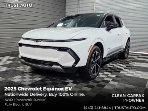 White 2025 Chevrolet Equinox EV LT2 Electric SUV w/PDE for sale in Sykesville, MD