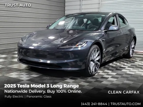 Gray 2025 Tesla Model 3 Long Range Electric Sedan w/Full Self-Driving Capability for sale in Sykesville, MD