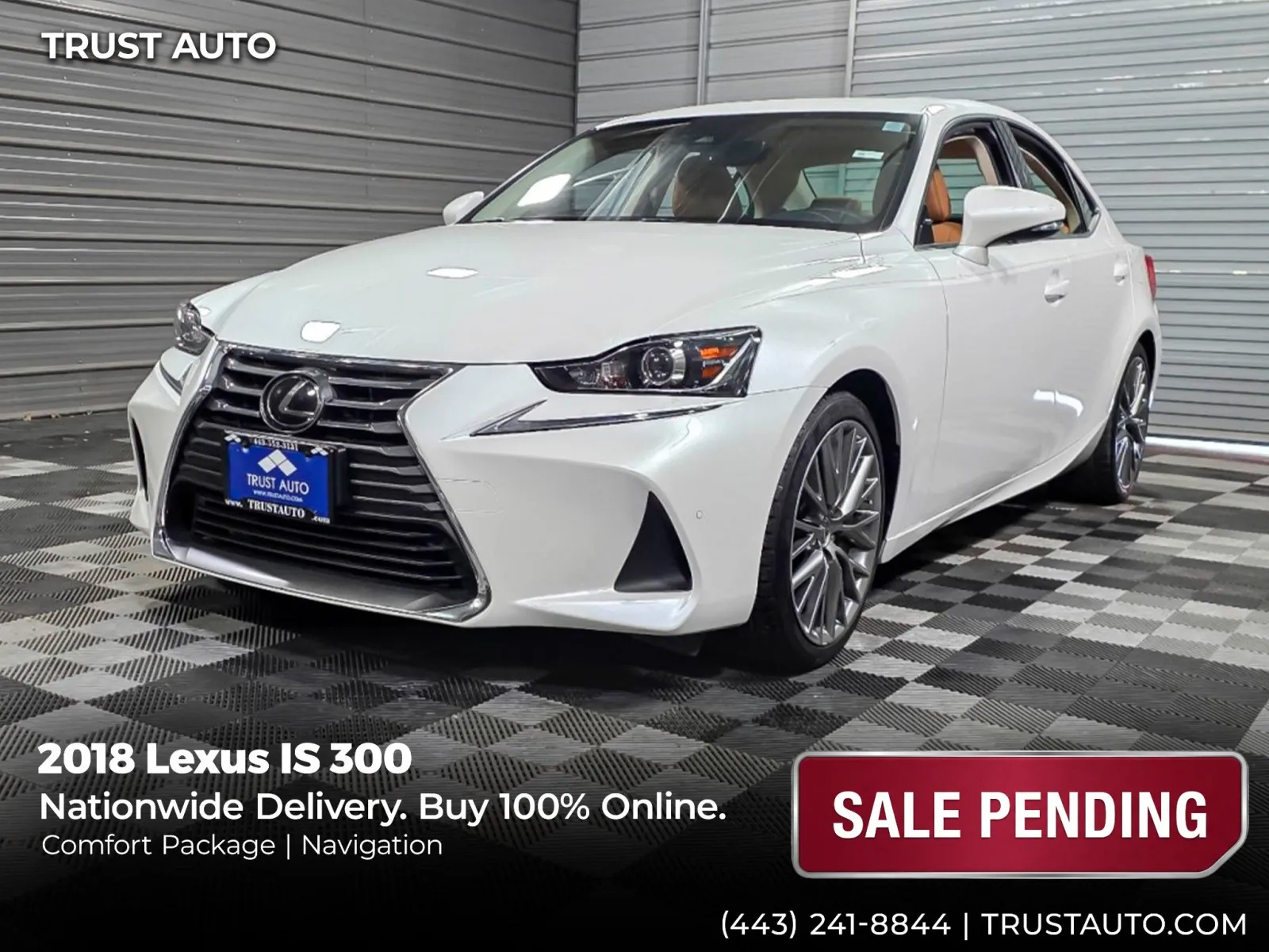 2018 Lexus IS 300 Sedan w/Comfort Pkg for sale in Sykesville, MD