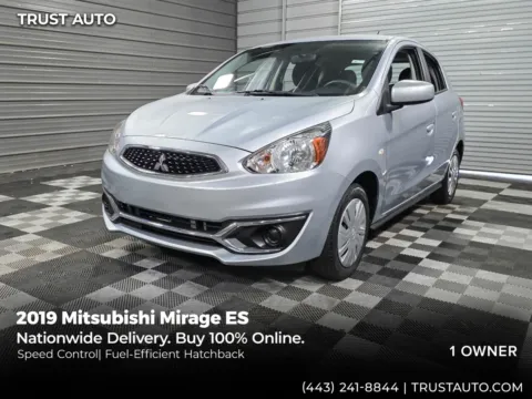 Silver 2019 Mitsubishi Mirage ES Hatchback for sale in Sykesville, MD