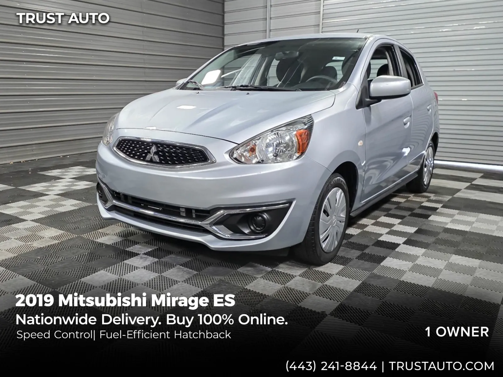Silver 2019 Mitsubishi Mirage ES Hatchback for sale in Sykesville, MD