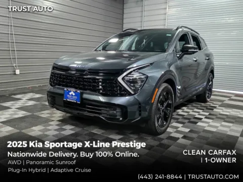 Gray 2025 Kia Sportage X-Line Prestige AWD Plug-In Hybrid SUV for sale in Sykesville, MD