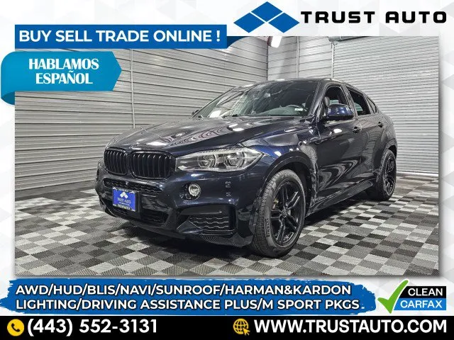 Used 2018 BMW X6 xDrive50i AWD Luxury SUV w/M Sport Pkg for