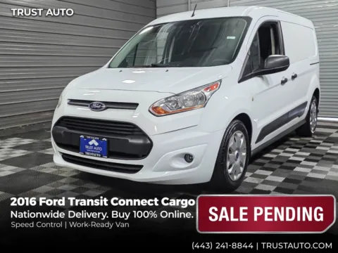 White 2016 Ford Transit Connect Cargo XLT 121''LWB Minivan/Van for sale in Sykesville, MD