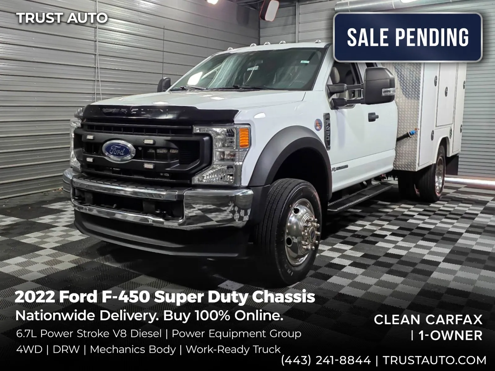 2022 Ford F-450 Super Duty Chassis XL SuperCab DRW 4WD Mechanics Body for sale in Sykesville, MD