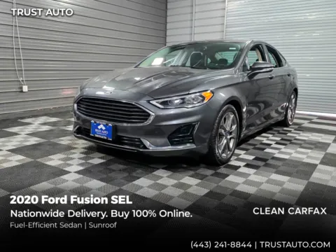 Gray 2020 Ford Fusion SEL 4-Door Sedan for sale in Sykesville, MD