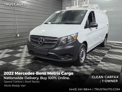White 2022 Mercedes-Benz Metris Cargo 135'' WB Standard Roof Minivan/Van for sale in Sykesville, MD