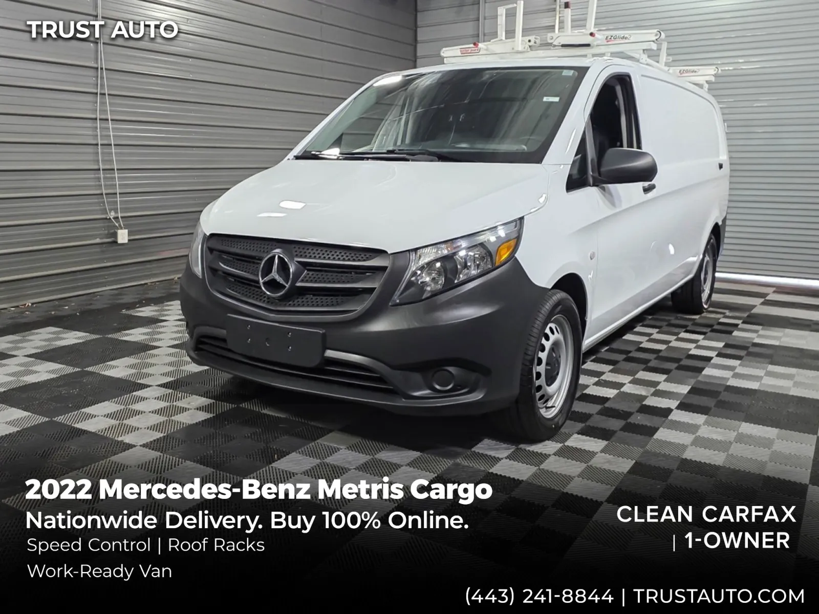 2022 Mercedes-Benz Metris Cargo 135'' WB Standard Roof Minivan/Van for sale in Sykesville, MD