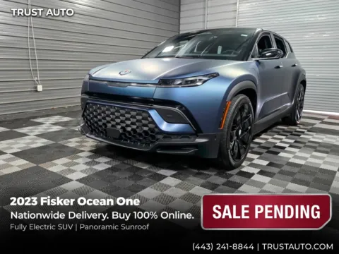Blue 2023 Fisker Ocean One AWD Electric SUV for sale in Sykesville, MD