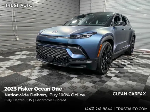 Blue 2023 Fisker Ocean One AWD Electric SUV for sale in Sykesville, MD