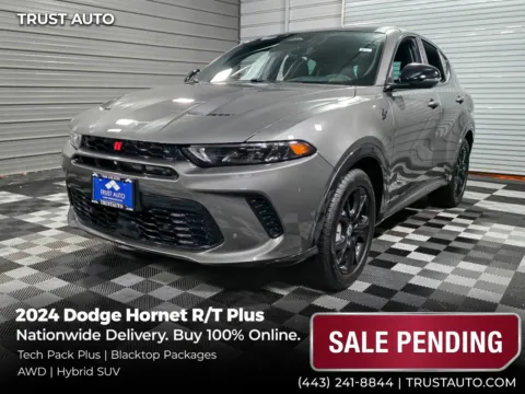 Gray 2024 Dodge Hornet R/T Plus AWD Hybrid SUV w/Tech Pack Plus/Blacktop Pkgs for sale in Sykesville, MD