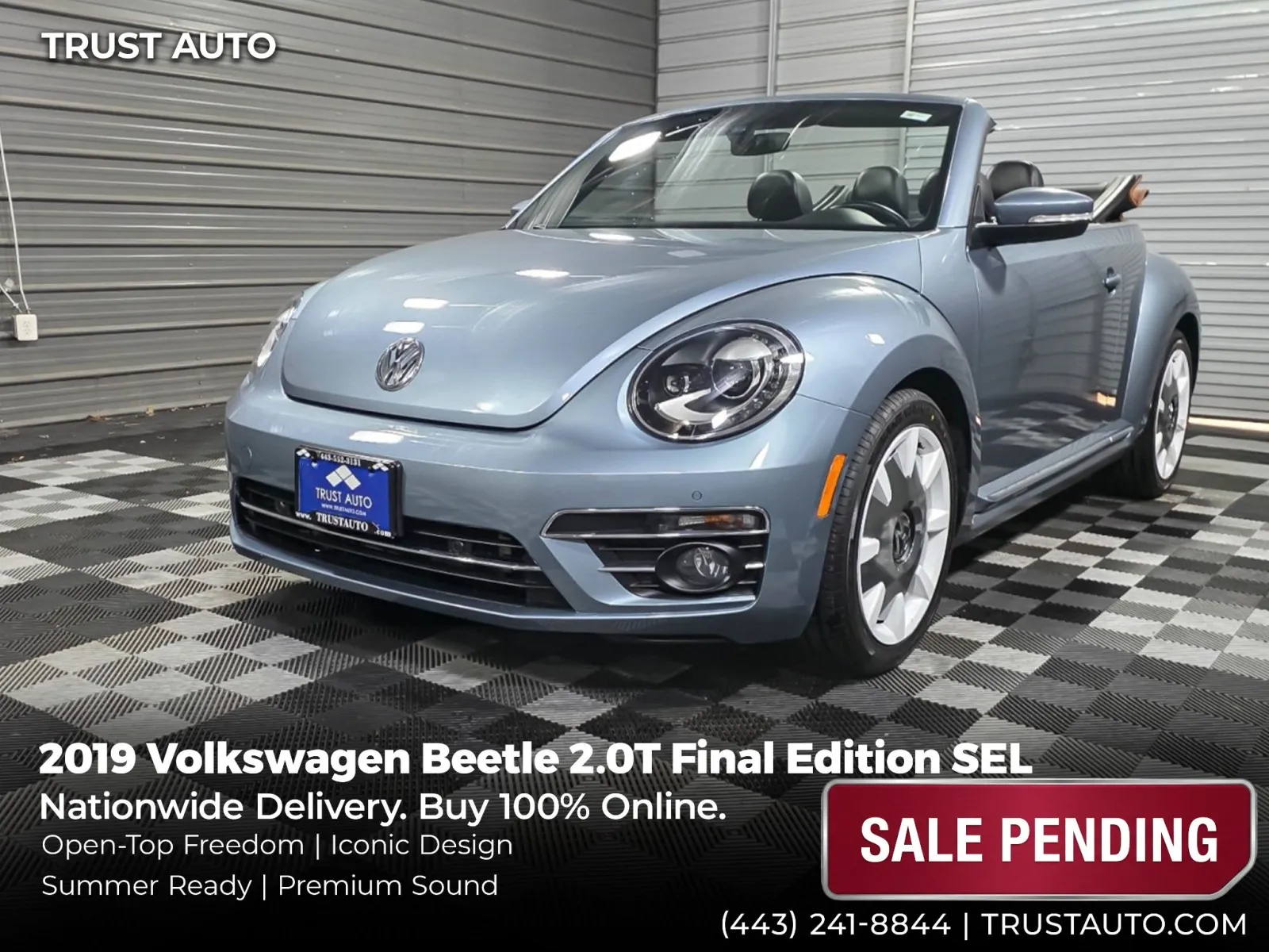 2019 Volkswagen Beetle Final Edition SEL Soft-Top Convertible for sale in Sykesville, MD