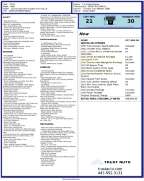 Photos of 2019 MINI Countryman John Cooper Works AWD SUV w/Iconic Trim for sale in Sykesville, MD at Trust Auto