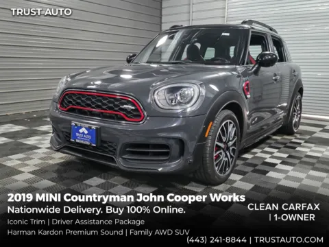 Gray 2019 MINI Countryman John Cooper Works AWD SUV w/Iconic Trim for sale in Sykesville, MD