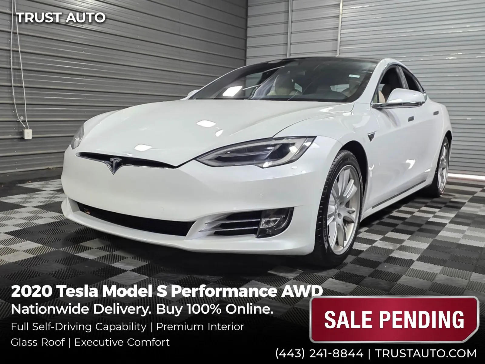 2020 Tesla Model S Performance AWD Electric Hatchback for sale in Sykesville, MD