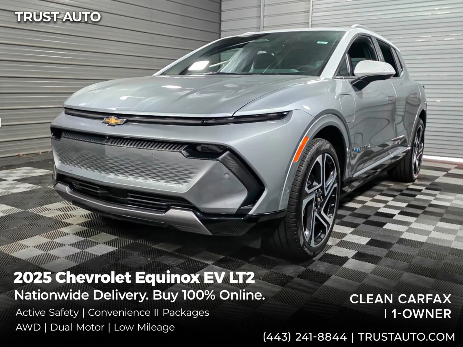 Gray 2025 Chevrolet Equinox EV LT2 AWD Electric SUV w/Super Cruise Pkg for sale in Sykesville, MD