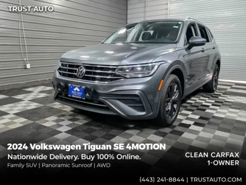 Gray 2024 Volkswagen Tiguan SE 4MOTION AWD SUV for sale in Sykesville, MD