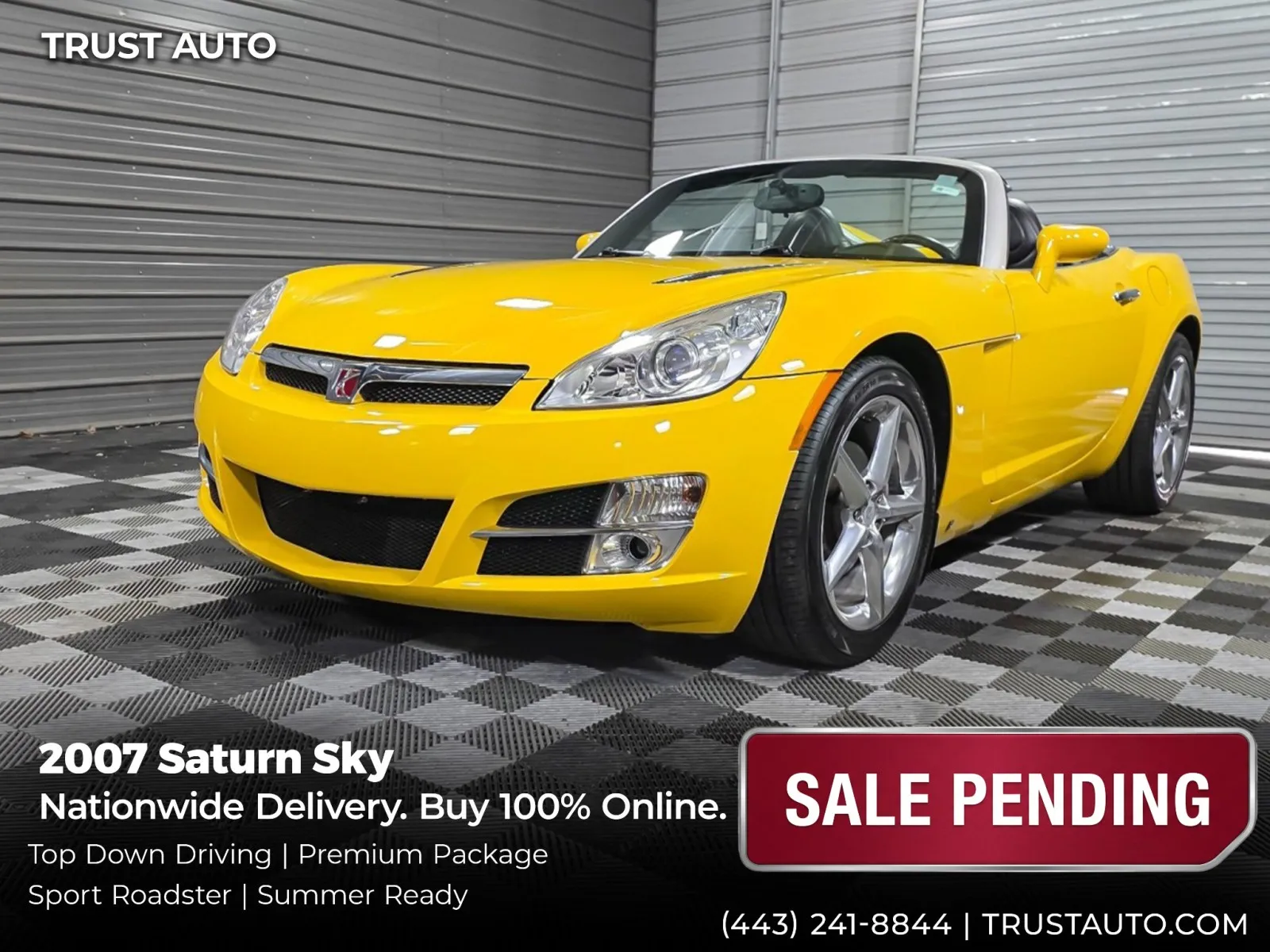 2007 Saturn Sky Soft-Top Convertible/Coupe for sale in Sykesville, MD