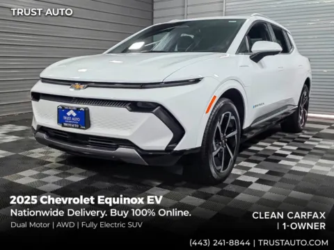 White 2025 Chevrolet Equinox EV LT2 AWD Electric SUV w/PDE for sale in Sykesville, MD