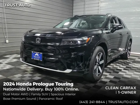 Black 2024 Honda Prologue Touring AWD Electric Luxury SUV for sale in Sykesville, MD