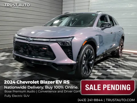 Gray 2024 Chevrolet Blazer EV RS Electric SUV w/Convenience and Driver Confidence Pkg for sale in Sykesville, MD