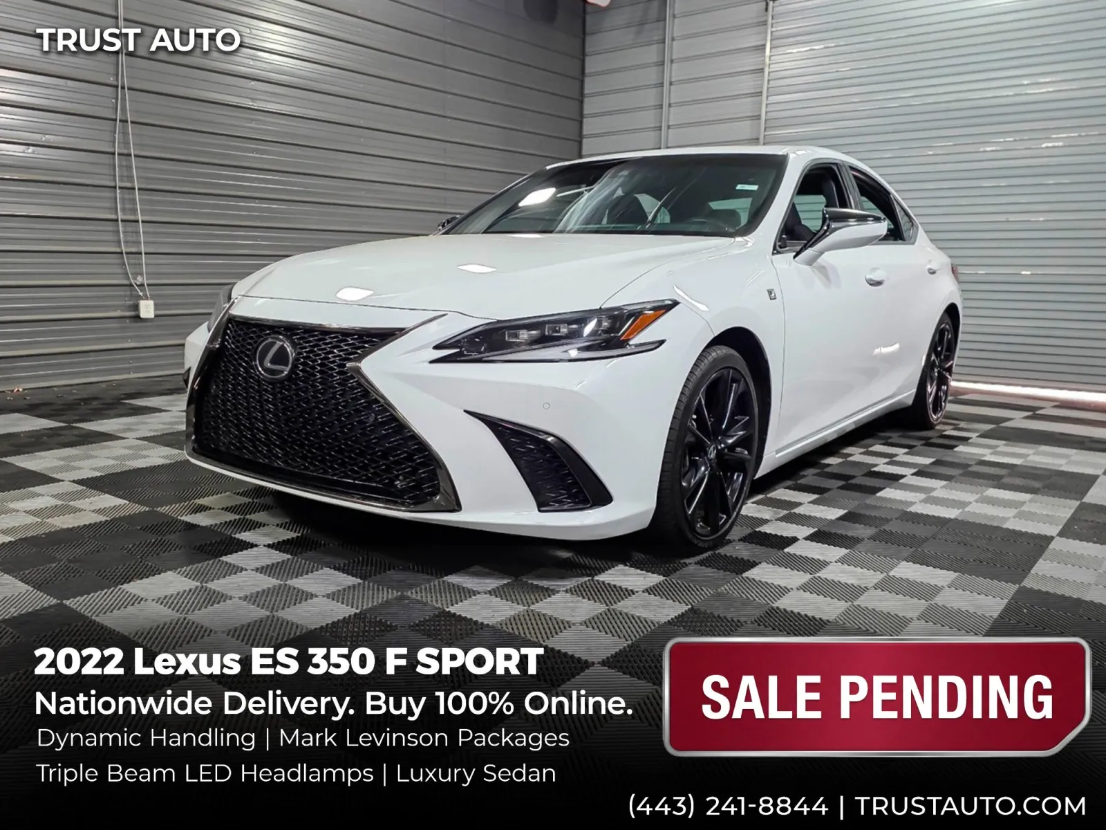 2022 Lexus ES 350 F SPORT Luxury Sedan w/Dynamic Handling Pkg for sale in Sykesville, MD