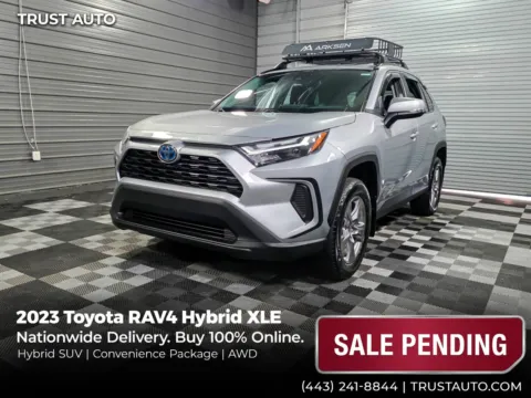 Silver 2023 Toyota RAV4 Hybrid XLE AWD SUV for sale in Sykesville, MD