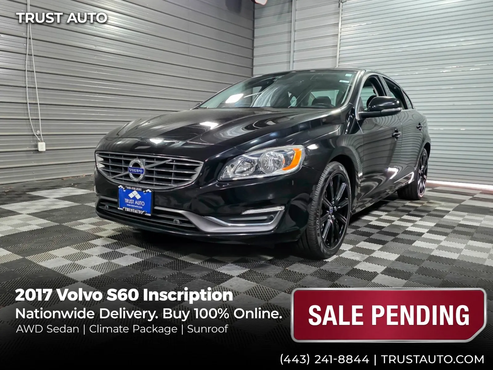 Black 2017 Volvo S60 Inscription AWD 4-Door Sedan for sale in Sykesville, MD
