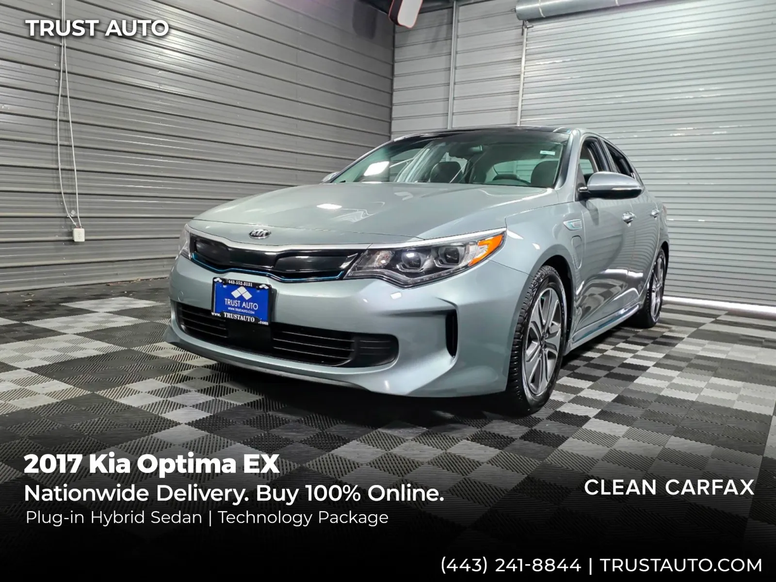 Silver 2017 Kia Optima Plug-In Hybrid EX 4-Door Sedan w/Technology Pckg for sale in Sykesville, MD