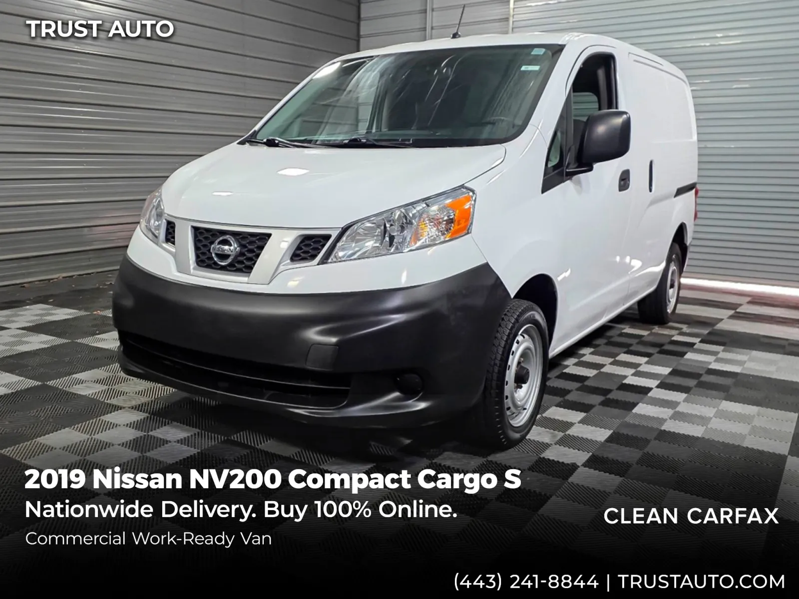 White 2019 Nissan NV200 Compact Cargo S Minivan/Van for sale in Sykesville, MD