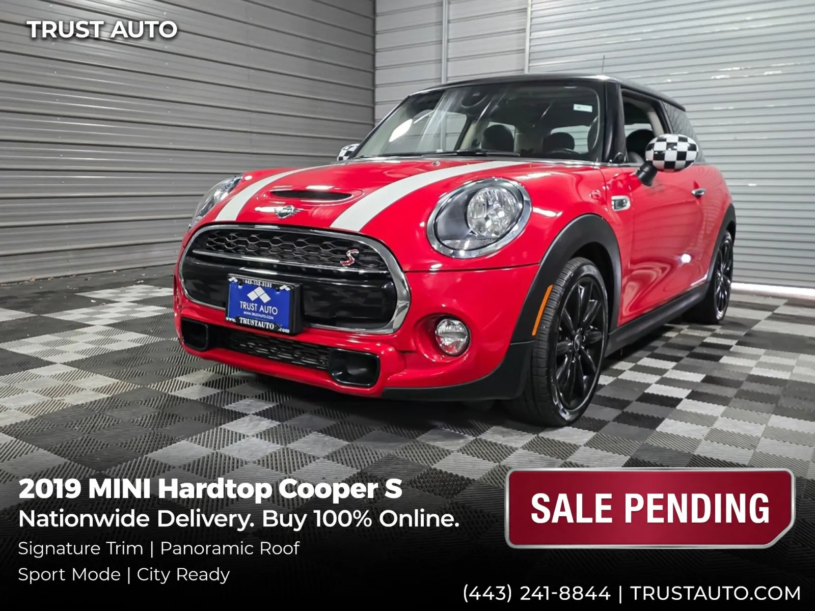 2019 MINI Hardtop Cooper S 2-Door Hatchback w/Signature Trim for sale in Sykesville, MD