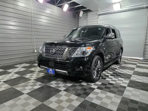 Black 2020 Nissan Armada Platinum 4WD 7-Passenger Luxury SUV w/Reserve Pkg for sale in Sykesville, MD
