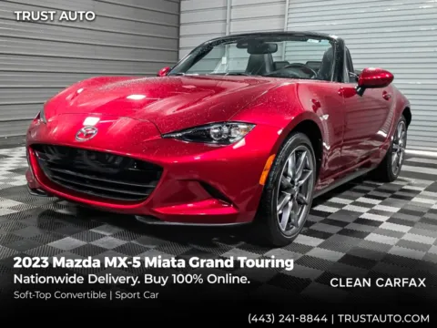 Red 2023 Mazda MX-5 Miata Grand Touring Soft-Top Convertible for sale in Sykesville, MD