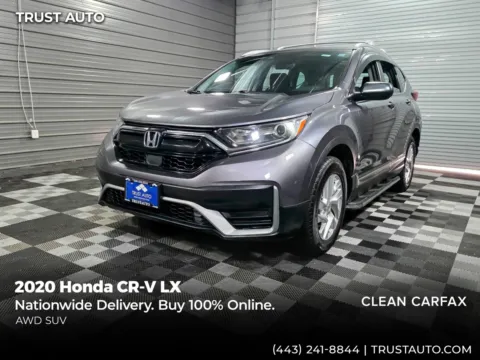 Gray 2020 Honda CR-V LX AWD SUV for sale in Sykesville, MD