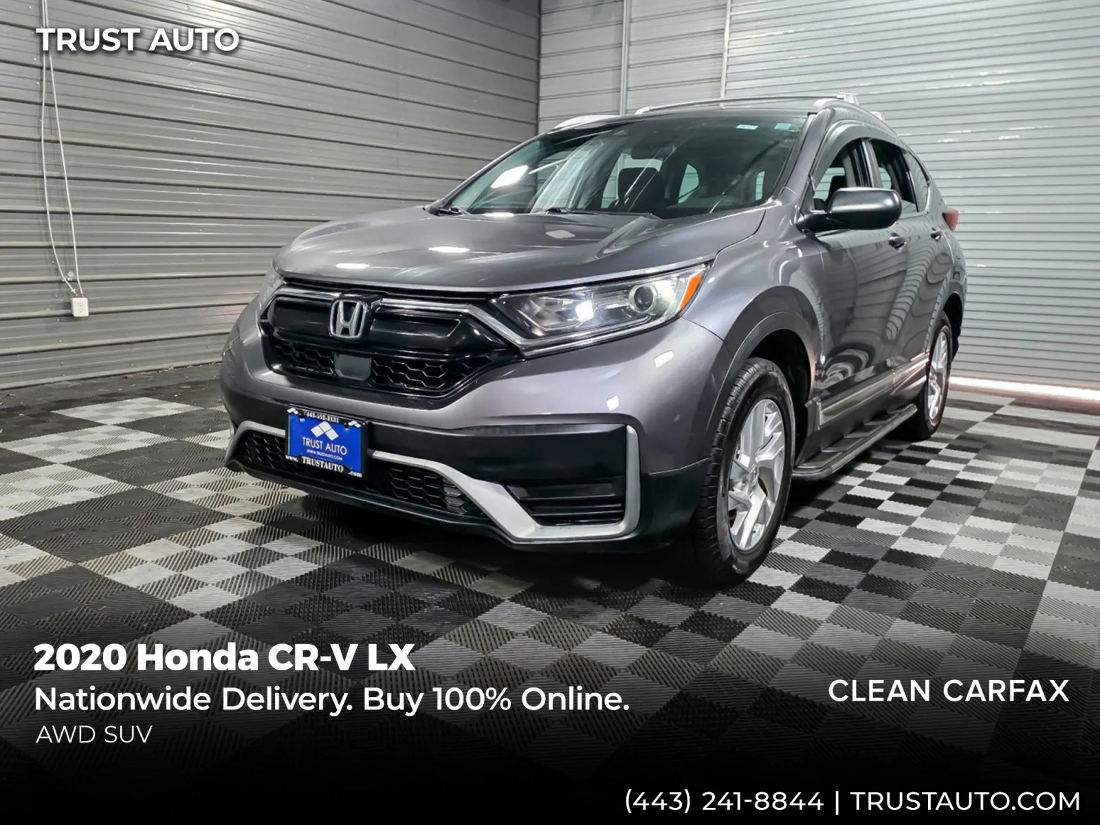 Gray 2020 Honda CR-V LX AWD SUV for sale in Sykesville, MD