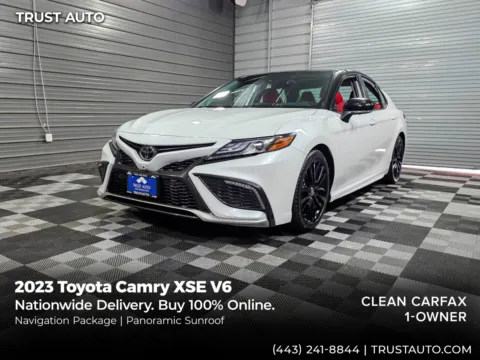 Black 2023 Toyota Camry XSE V6 4-Door Sedan for sale in Sykesville, MD