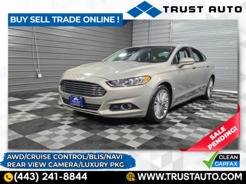 Silver 2016 Ford Fusion SE Sedan w/Luxury Pkg for sale in Sykesville, MD