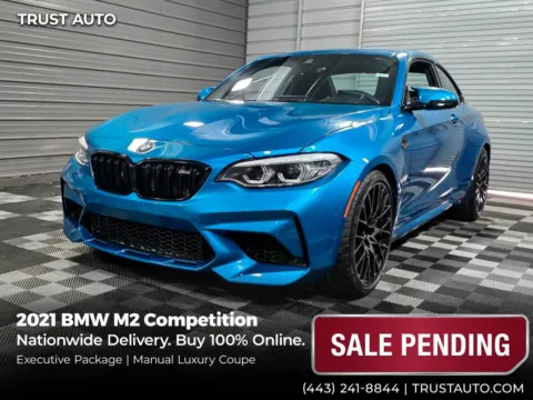 Blue 2021 BMW M2 Competition 6-Speed Manual Luxury Coupe w/Executive Pkg for sale in Sykesville, MD