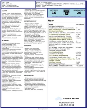 Photos of 2008 Chevrolet Corvette Hard-Top Coupe w/Preferred Equipment Group for sale in Sykesville, MD at Trust Auto