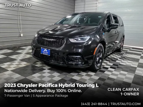 White 2023 Chrysler Pacifica Hybrid Touring L 7-Passenger Minivan/Van for sale in Sykesville, MD
