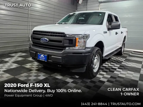 White 2020 Ford F-150 XL 4WD SuperCrew Pickup Truck for sale in Sykesville, MD